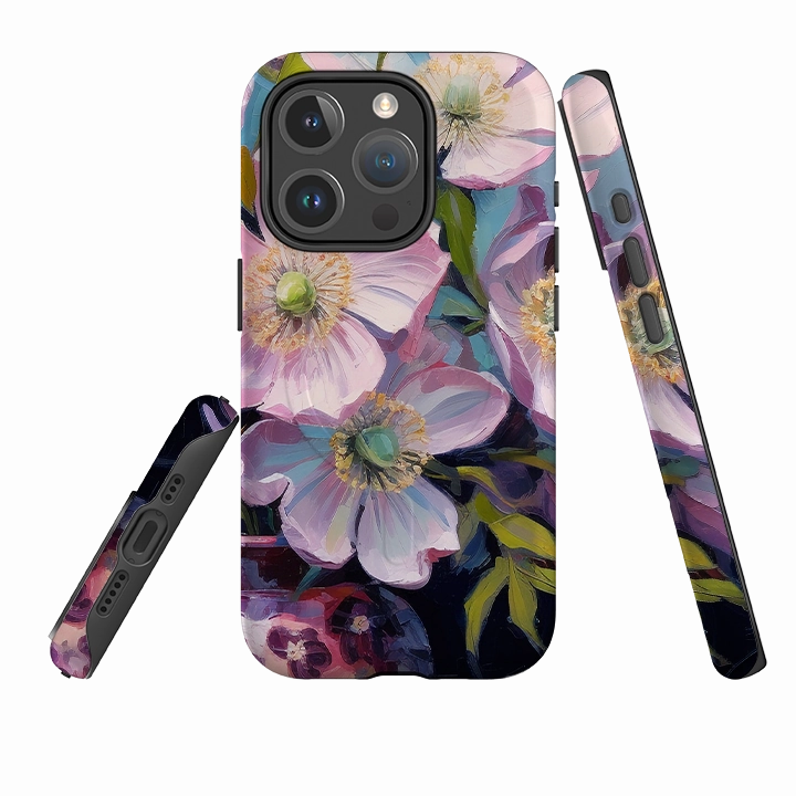 iPhone MagSafe Tough Case -  Byrd Color Accent Clear Texture