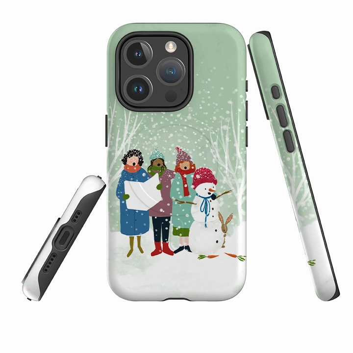 Polished Texture Design iPhone MagSafe Tough Case -  Card Singers 3 By Katherine Quinn