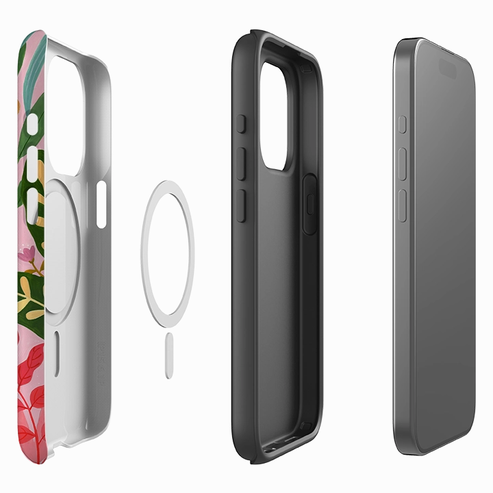 iPhone MagSafe Tough Case - Cheetah Jungle By Bex Parkin Handheld device Gloss Surface Layer