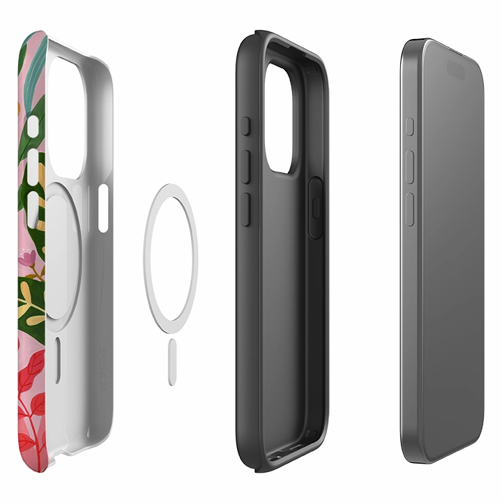 iPhone MagSafe Tough Case - Cheetah Jungle By Bex Parkin Refined Style TPU Material