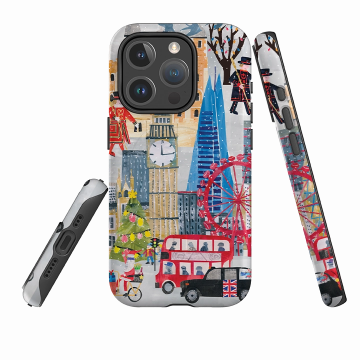 iPhone MagSafe Tough Case - Christmas In London By Tracey English Protective Layer Compact Style
