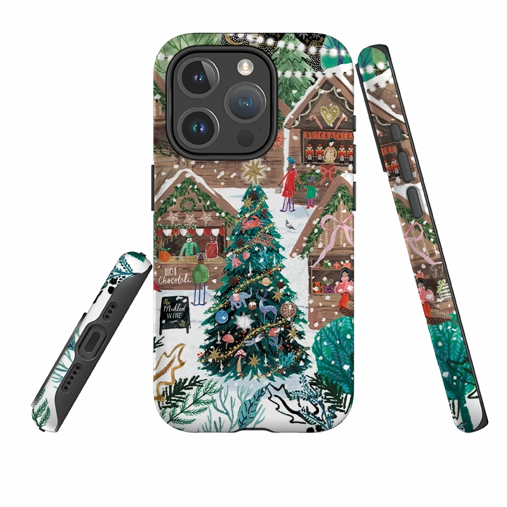 iPhone MagSafe Tough Case - Christmas Market Magic By Emma Frances Grant Protective Covering