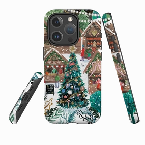 iPhone MagSafe Tough Case - Christmas Market Magic By Emma Frances Grant Soft Texture