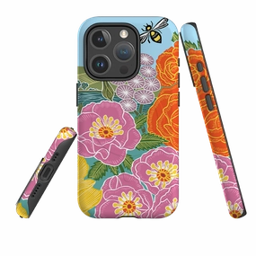 iPhone MagSafe Tough Case - Coastal Garden By Kate heiss Comfort Edge
