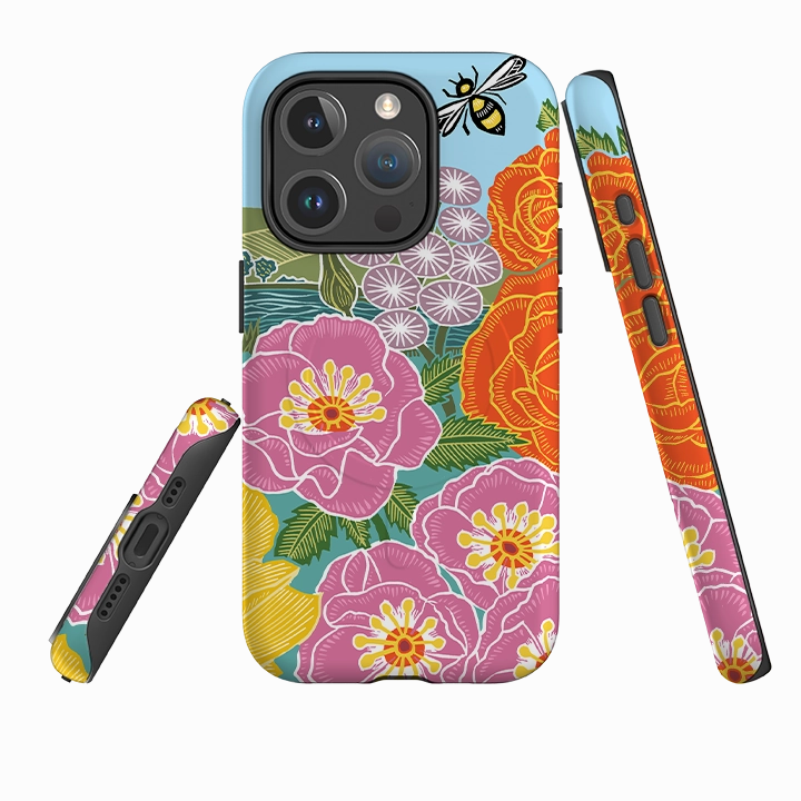 iPhone MagSafe Tough Case - Coastal Garden By Kate heiss Comfort Edge