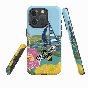 iPhone MagSafe Tough Case - Coastal Garden II By Kate heiss Matte Detail Smooth Surface Layer