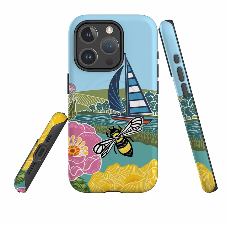 iPhone MagSafe Tough Case - Coastal Garden II By Kate heiss Matte Detail Smooth Surface Layer