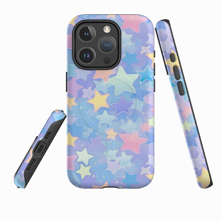 Modern Look Comfort Design Layer iPhone MagSafe Tough Case - Colour Stars