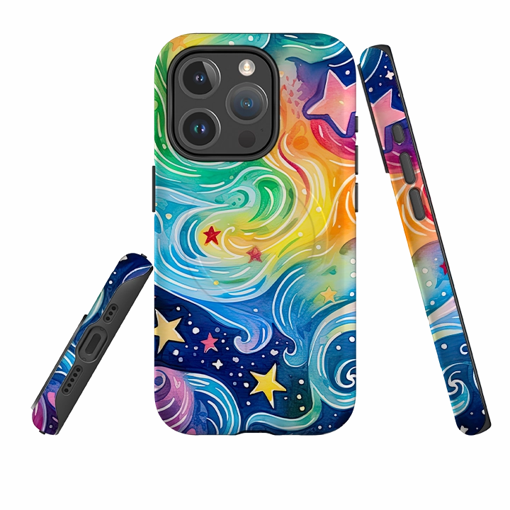 Grip Safe Protective Finish iPhone MagSafe Tough Case - Cosmic Stars III