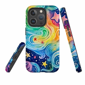 iPhone MagSafe Tough Case - Cosmic Stars III Comfort Layer Texture Compact Look