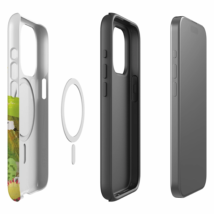 Clear Edge Comfort grip design iPhone MagSafe Tough Case - Countryscape I By Tracey English