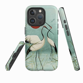 iPhone MagSafe Tough Case - Cranes By Maja Lindberg Durable Look