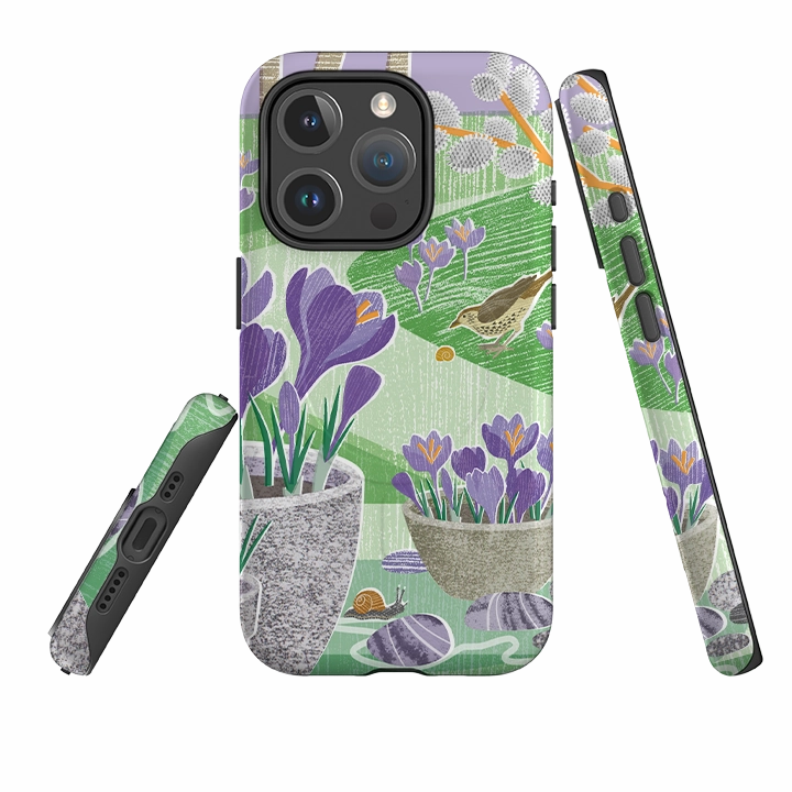 Comfort Edge Texture Fashion Touch iPhone MagSafe Tough Case -  Crocus By Liane Payne
