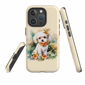 Polished Finish iPhone MagSafe Tough Case - Cute Dog B