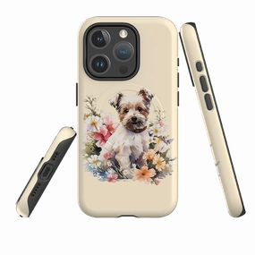 Vivid Texture Reusable Material iPhone MagSafe Tough Case - Cute Dog E