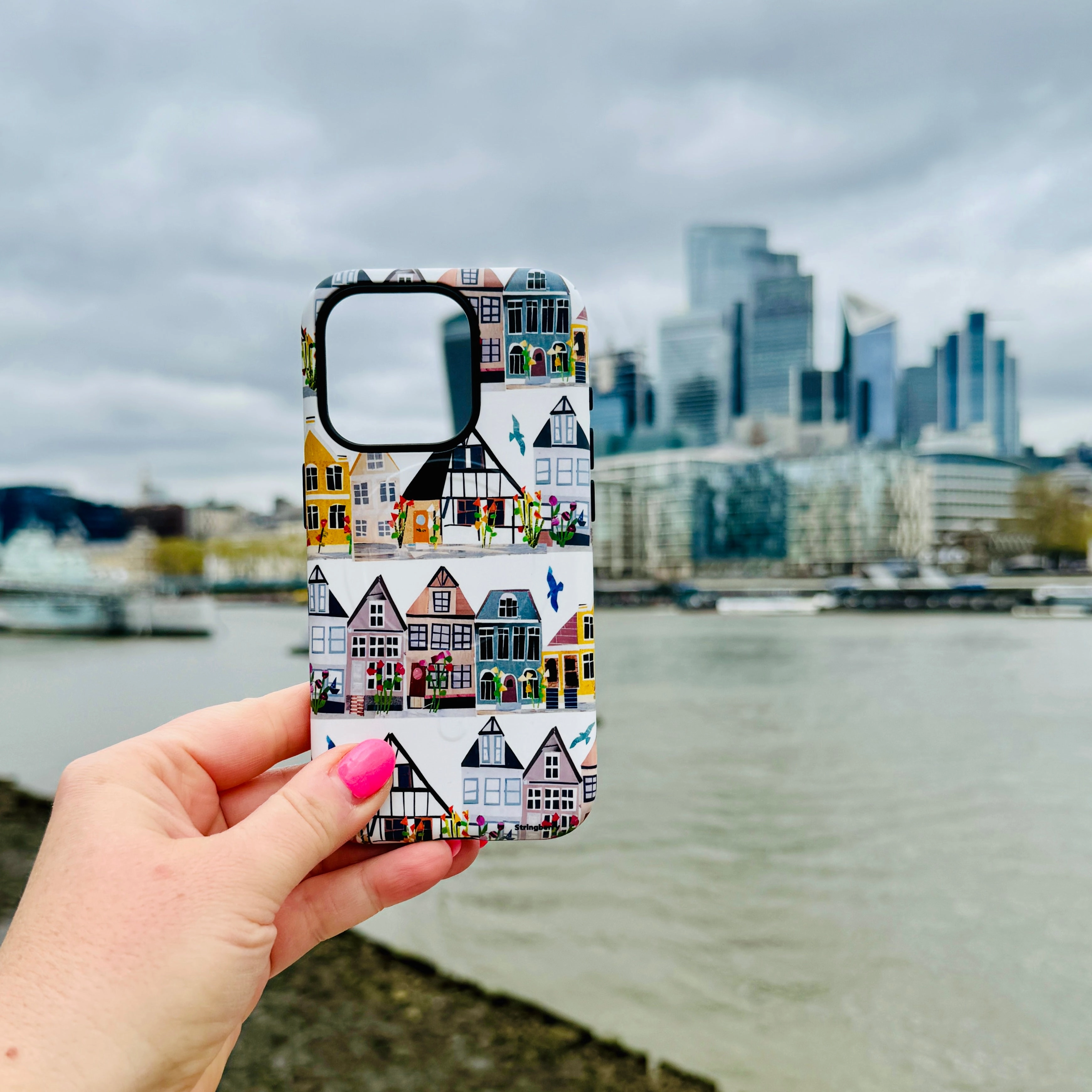 Precision Cutouts iPhone MagSafe Tough Case -  Danish Houses by Tracey English