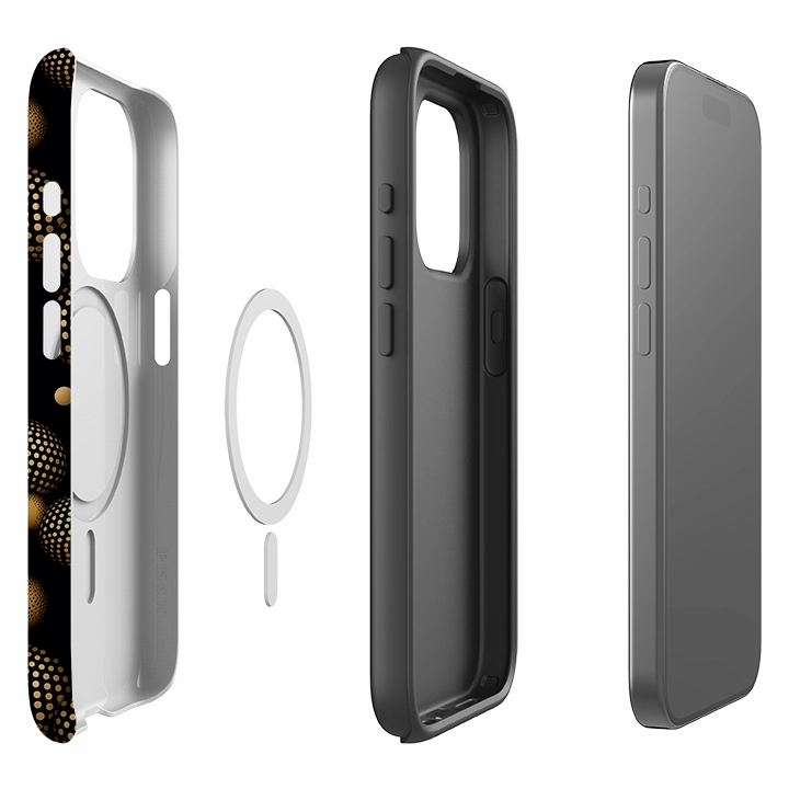 iPhone MagSafe Tough Case - Dark Polka II Full Coverage
