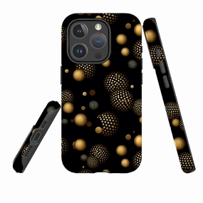 Rugged Texture Design Elegant Touch iPhone MagSafe Tough Case - Dark Polka II