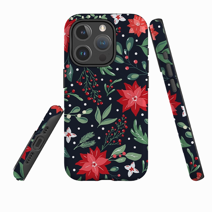 Tactile Buttons Flexible Surface Texture iPhone MagSafe Tough Case - Deck The Halls