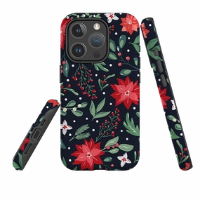 Durable Edge Texture iPhone MagSafe Tough Case - Deck The Halls