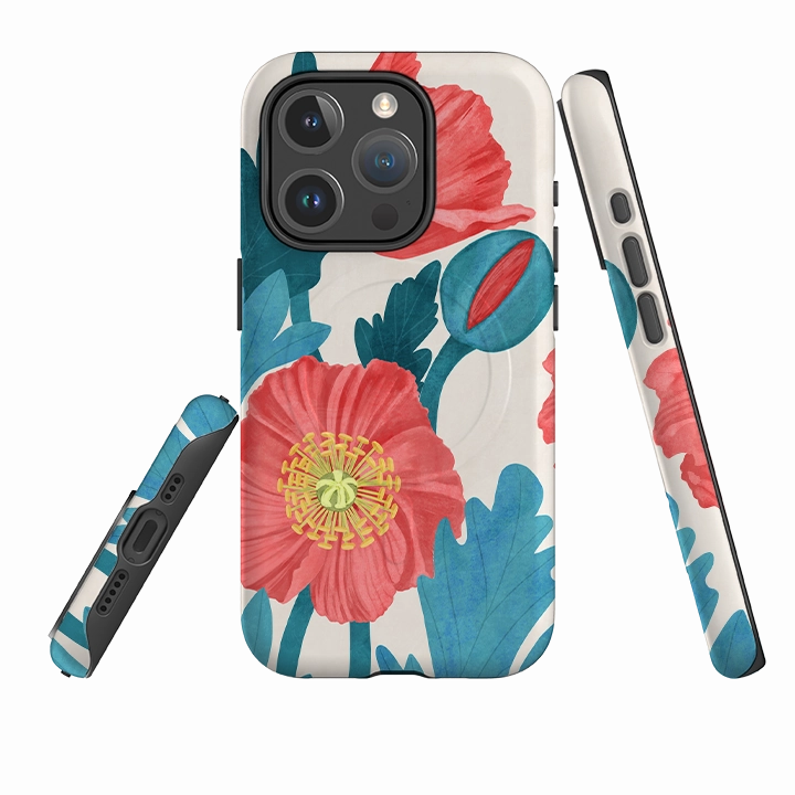 Durable Pattern Texture Modern Grip iPhone MagSafe Tough Case - Demeter By Nina Pace