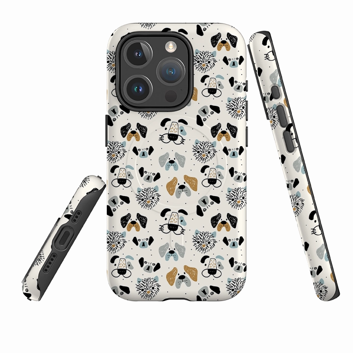 iPhone MagSafe Tough Case -  Dog Pattern Large Smooth Protection