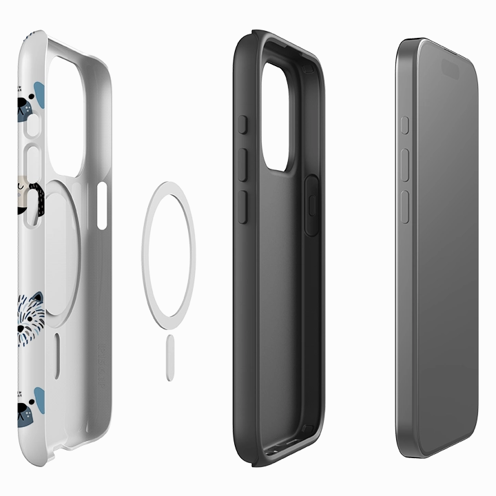 iPhone MagSafe Tough Case -  Dog Pattern Trendy Aesthetic Protective Edge