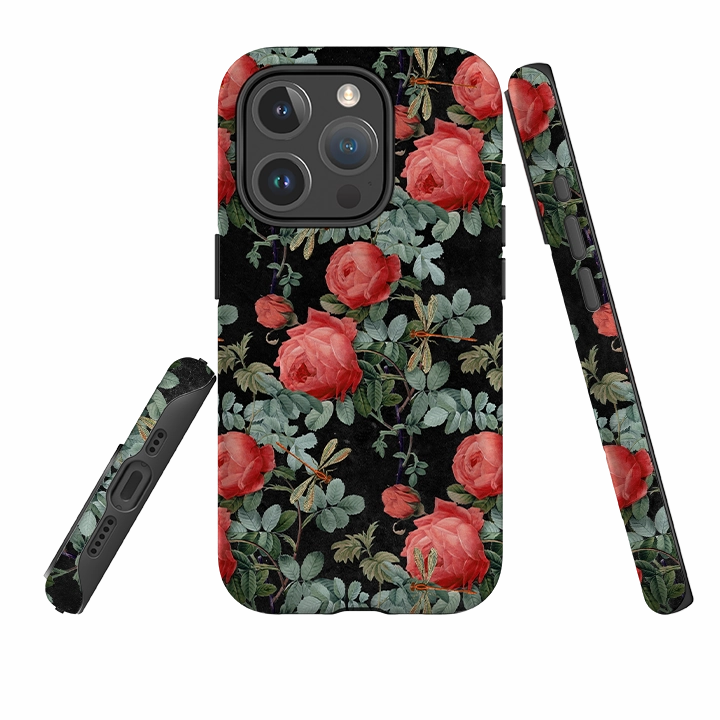 iPhone MagSafe Tough Case -  Dragons and Roses Ultra Thin