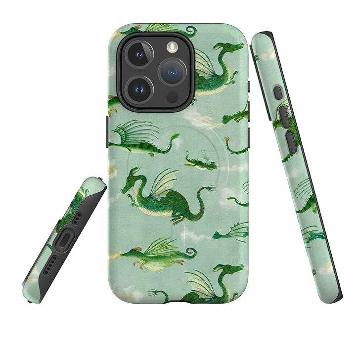 iPhone MagSafe Tough Case - Dragons By Katherine Quinn Premium Feel
