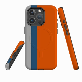 Premium Detail Finish iPhone MagSafe Tough Case - Dubai Chroma Stripe