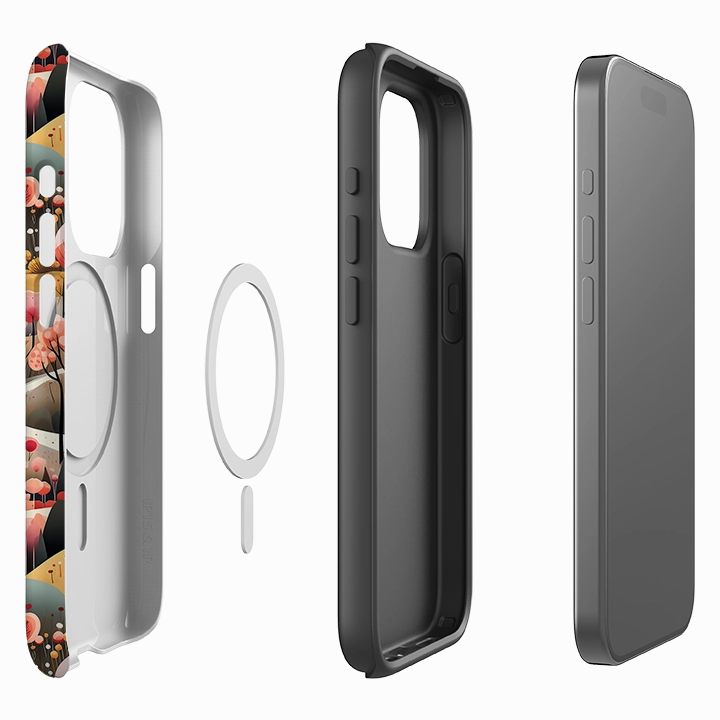 Premium Look iPhone MagSafe Tough Case -  Elbe Sandstone Mountains