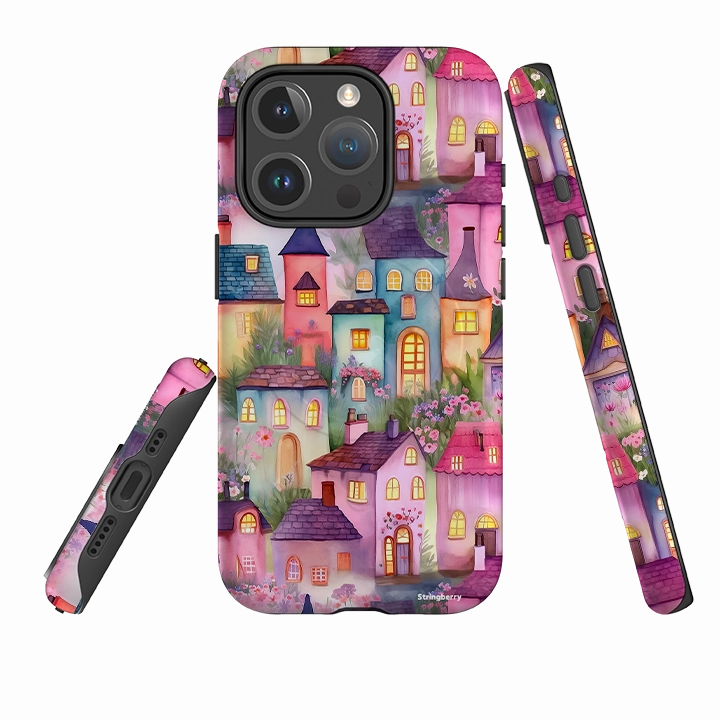 iPhone MagSafe Tough Case -  Fairy Houses Rugged Edge Texture