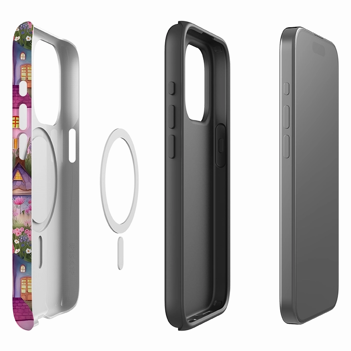 iPhone MagSafe Tough Case -  Fairy Houses Easy Access Premium Material