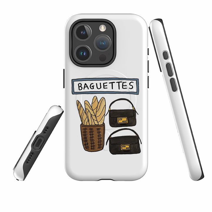 Comfort Pattern iPhone MagSafe Tough Case -  Fendi Baguettes By Angelica Hicks