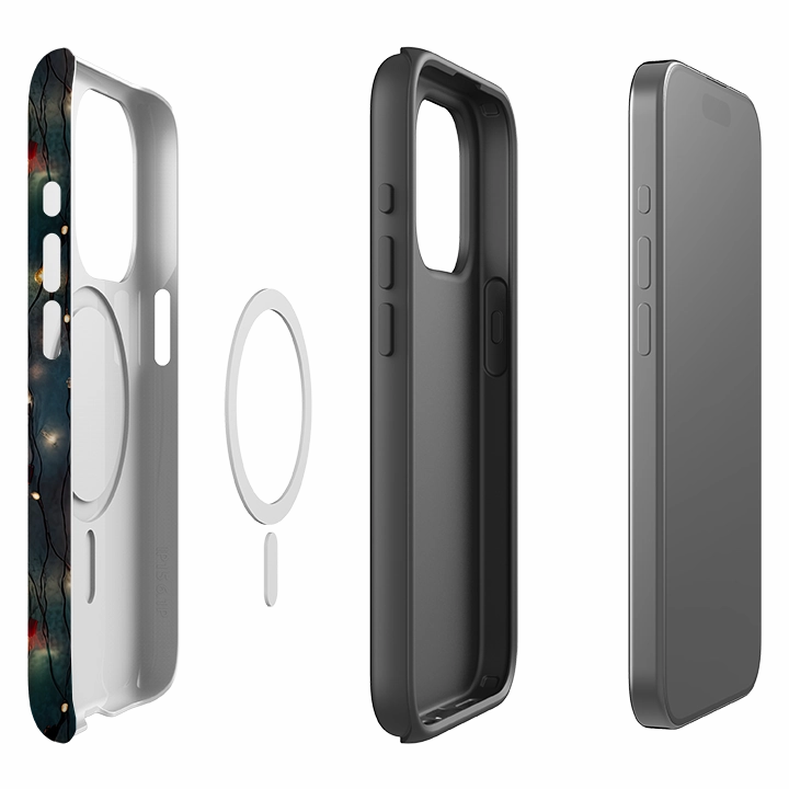 Soft Frame Elegant Finish iPhone MagSafe Tough Case -  Festive Lights