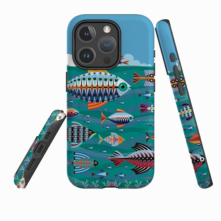 Youth Style iPhone MagSafe Tough Case -  Fish By Patternista