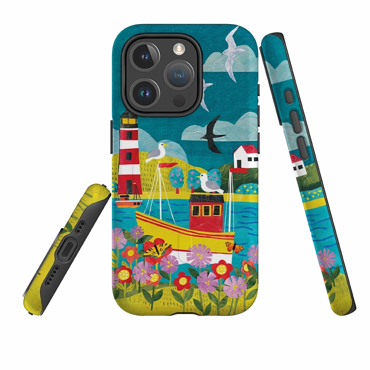 iPhone MagSafe Tough Case - Fishing Boat By Tracey English Comfort Edge