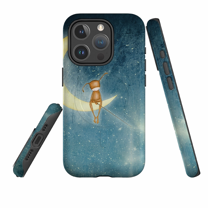 Outdoor Design Soft Edging iPhone MagSafe Tough Case - Fishing For Stars By Maja Lindberg