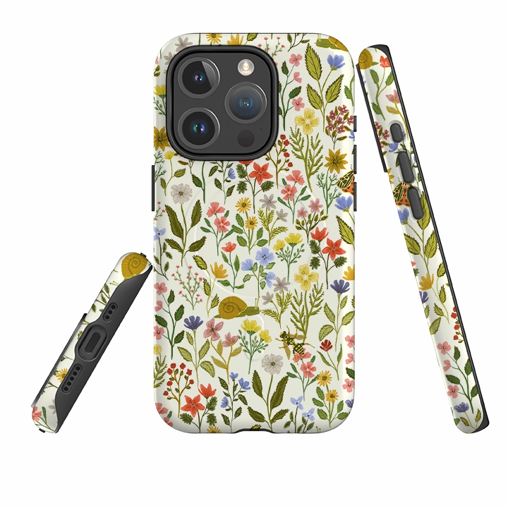 iPhone MagSafe Tough Case - Floral II By Abby Jacobs Flexible Pattern Elegant Pattern