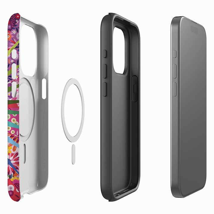 iPhone MagSafe Tough Case - Floral Sunshine I By Ali Brookes Rugged Frame