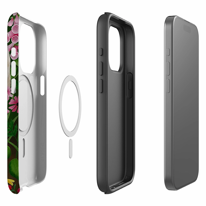 Elegant Edge iPhone MagSafe Tough Case -  Fox and Foxgloves By Bex Parkin