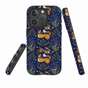 Premium Form Ergonomic Shape iPhone MagSafe Tough Case - Fox and Hare By Catherine Rowe