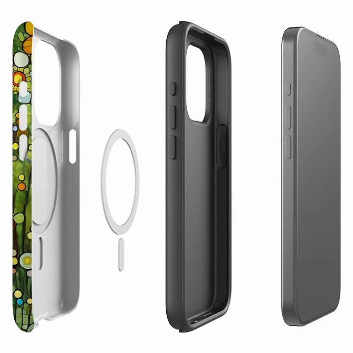 iPhone MagSafe Tough Case -  Fritwell Durable Detail Marble Texture