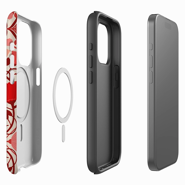 Premium Finish Light Design iPhone MagSafe Tough Case -  Full Bloom By Nina Pace