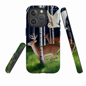 iPhone MagSafe Tough Case - Green Forest By Bex Parkin Vivid Design Texture Rugged Detail Layer