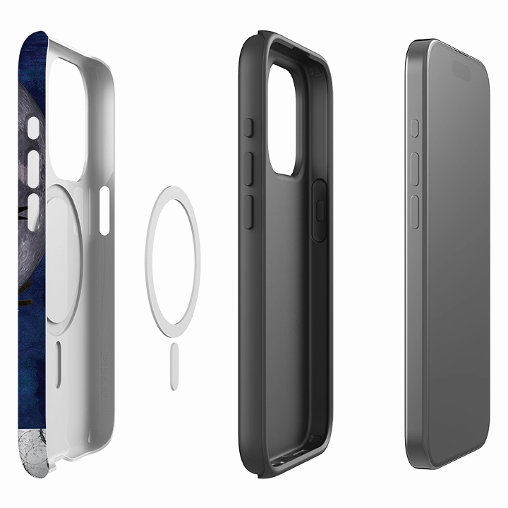 iPhone MagSafe Tough Case - Halloween Moon By Tracey English Glossy Look Soft Detail