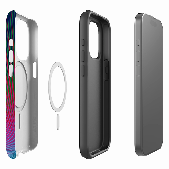 iPhone MagSafe Tough Case - Halos Star By Kitty Joseph Durable Pattern