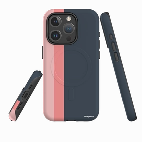 Vivid Gradient Matte Shield iPhone MagSafe Tough Case - Hamburg Chroma Stripe