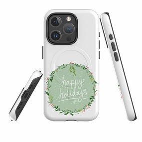 iPhone MagSafe Tough Case -  Happy Holidays By Katherine Quinn Protective Design Layer