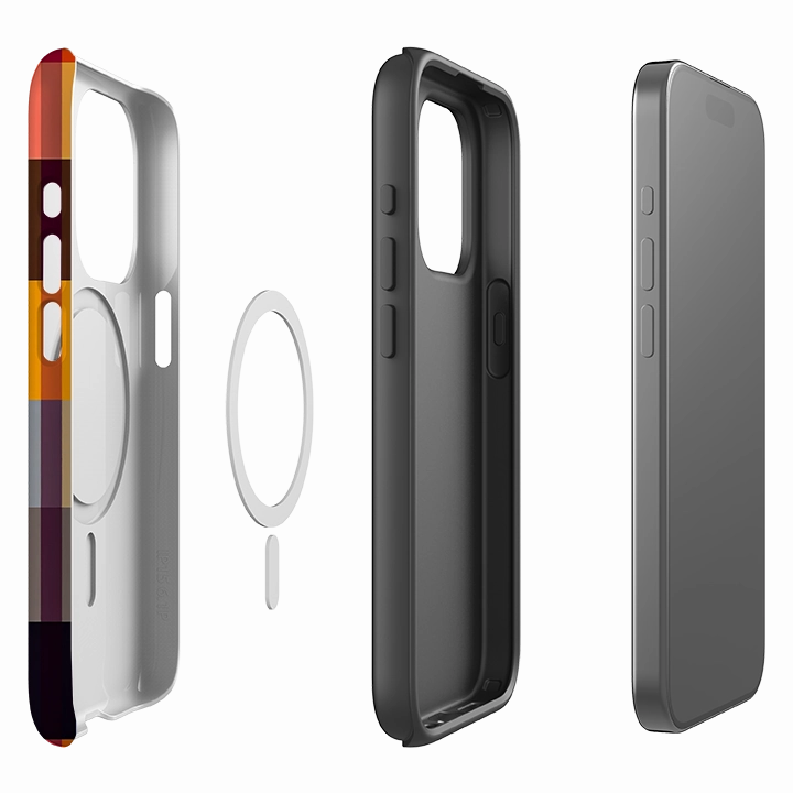 Protective Form Fit premium design iPhone MagSafe Tough Case - Harbour Gingham